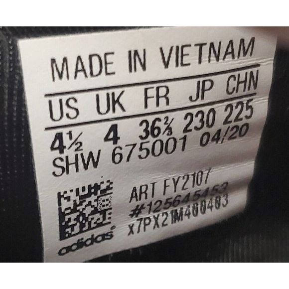 Adidas NMD_R1 V2 SHOES 4 1/2 Black-Red-White Very Good Condition Art FY2107 - Picture 8 of 8